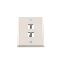 Placa de Pared Vertical, de Acero Inoxidable, Salida Para 2 Puertos Mini-Com