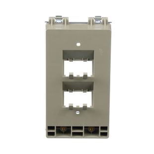 Placa de Pared Vertical, Resistente al Agua con Protección IP56, Acepta 4 Módulos Mini-Com, Color Gris