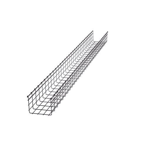 Charola Tipo Malla 150/200 mm, Acabado Electro Zinc, Hasta 477 Cables Cat6, Tramo de 3 Metros