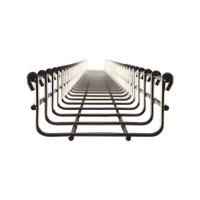 Charola tipo malla 54/100 mm, con acabado Acero Inoxidable 304L, hasta 86 cables Cat6, tramo 3 m