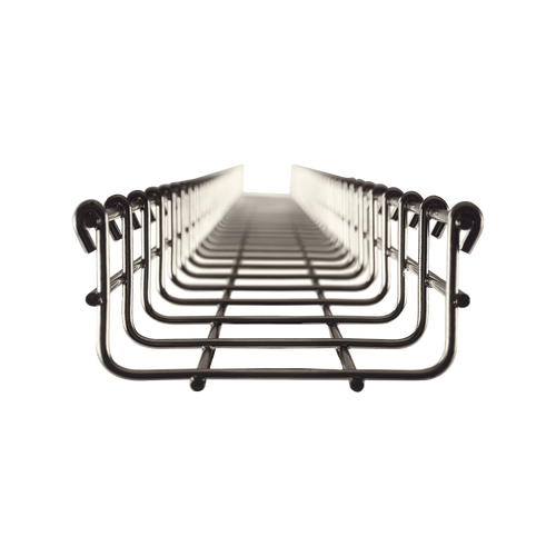 Charola tipo malla 54/100 mm, con acabado Acero Inoxidable 304L, hasta 86 cables Cat6, tramo 3 m