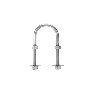 Abrazadera tipo U de 1/2", con acabado Electro Zinc, no incluye tuercas y arandelas