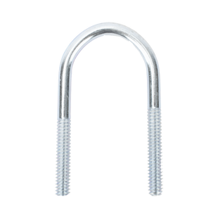 Abrazadera tipo U de 2 ", con acabado Electro Zinc, no incluye tuercas y arandelas