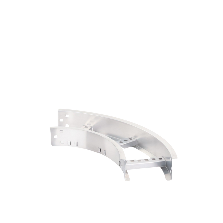 Curva Horizontal de Aluminio de 90° Perfil Z / Peralte 3 1/4" / Ancho 6" / Radio 8" / Incluye Tornillería (CHC90EZ314R8X6AK)