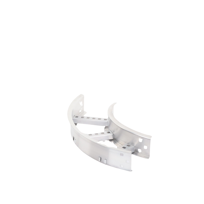 Curva Horizontal de Aluminio de 90° Perfil Z / Peralte 3 1/4" / Ancho 6" / Radio 8" / Incluye Tornillería (CHC90EZ314R8X6AK)