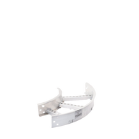 Curva Horizontal de Aluminio de 90° Perfil Z / Peralte 3 1/4" / Ancho 9" / Radio 8" / Incluye Tornillería (CHC90EZ314R8X9AK)