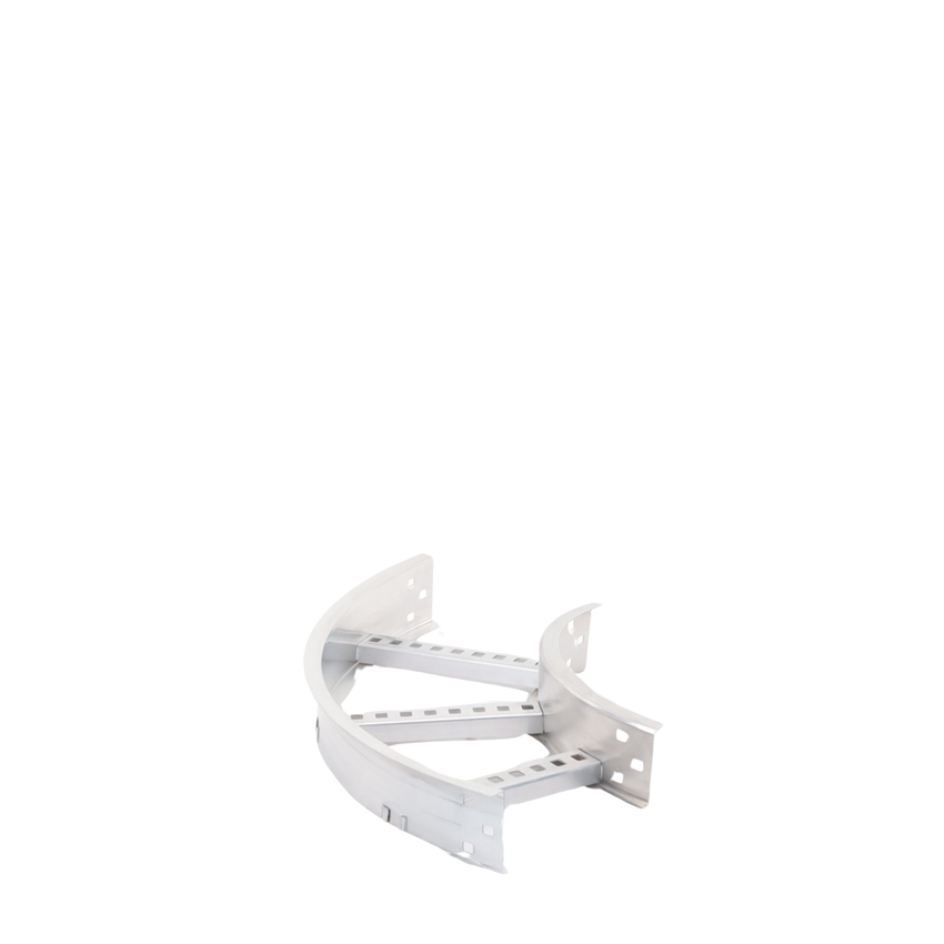 Curva Horizontal de Aluminio de 90° Perfil Z / Peralte 3 1/4" / Ancho 9" / Radio 8" / Incluye Tornillería (CHC90EZ314R8X9AK)