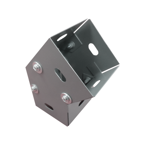 Derivación codo horizontal de 45 grados 100 X 100 mm, fabricado en lámina de acero al carbón