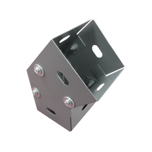 Derivación codo horizontal de 45 grados 100 X 100 mm, fabricado en lámina de acero al carbón