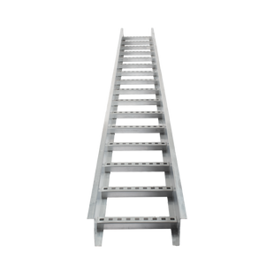 Escalera de Aluminio Portacables / Perfil Z / Peralte 3 1/4" /Paso 9" / Ancho 12" / 3.66 metros / Capacidad Máx. 274 Cables / Incluye Cople Union y Tornillería (CHEZ314P9X12AK)