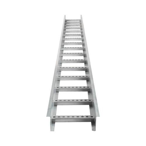 Escalera de Aluminio Portacables / Perfil Z / Peralte 3 1/4" /Paso 9" / Ancho 12" / 3.66 metros / Capacidad Máx. 274 Cables / Incluye Cople Union y Tornillería (CHEZ314P9X12AK)