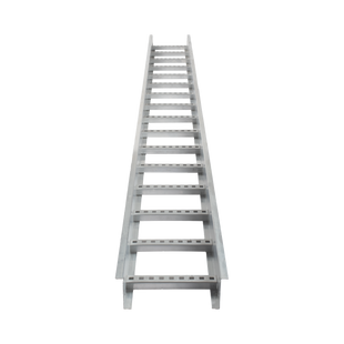 Escalera de Aluminio Portacables / Perfil Z / Peralte 3 1/4" /Paso 9" / Ancho 9" / 3.66 metros / Capacidad Máx. 205 Cables / Incluye Cople Union y Tornillería