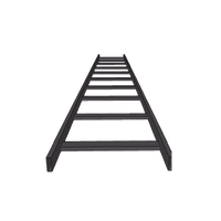 (CHET1X12EPK) ESCALERA TUBULAR 1.5 DE PERALTE X 12 ANCHO X 3m LARGO PINT EPOX COLOR NEGRO, INCLUYE COPLE y TORNILLERIa
