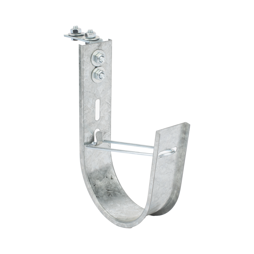 Soporte (Gancho) tipo J-Hook, hasta 115 cables Cat6, ideal para soportar cableado en los espacios de manipulación al aire, Para instalación en interior