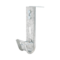 Soporte (Gancho) tipo J-Hook, hasta 7 cables Cat6, ideal para soportar cableado en los espacios de manipulación al aire, Para instalación en interior