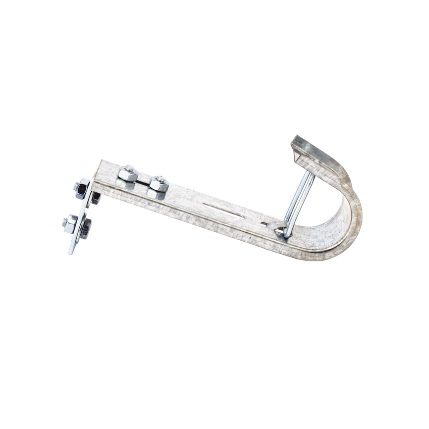 Soporte (Gancho) tipo J-Hook, hasta 14 cables Cat6, ideal para soportar cableado en los espacios de manipulación al aire, Para instalación en interior
