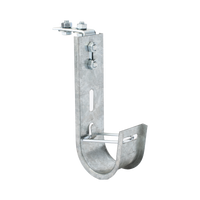 Soporte (Gancho) tipo J-Hook, hasta 28 cables Cat6, ideal para soportar cableado en los espacios de manipulación al aire, Para instalación en interior