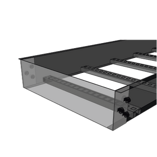 Placa de Cierre para Escalera de Aluminio / Peralte 3 1/4" / Ancho 12" / Incluye Tornillería (CHPCE314X12AK)