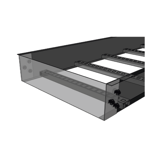 Placa de Cierre para Escalera de Aluminio / Peralte 3 1/4" / Ancho 12" / Incluye Tornillería (CHPCE314X12AK)
