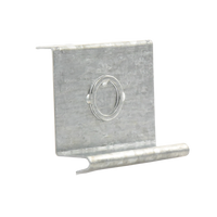 Placa salida a tubo automática con chequeador 1/2 y 3/4 de 66 mm, con acabado Electro Zinc