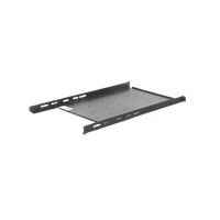 Charola Ajustable para Rack de 19" de 4 postes de 1 Unidad de Espacio. Profundidad de 633 a 816 mm