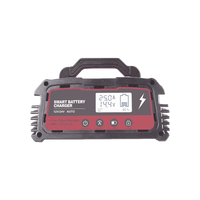 Cargador de Baterías / 12 o 24 Vcc / hasta 250 Ah / 25 A / Display LCD