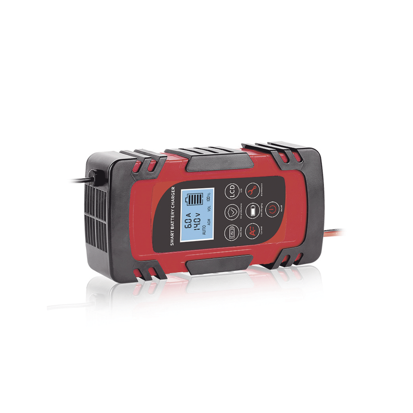 Cargador de Baterías / 12 o 24 Vcc / hasta 40 Ah / 2, 4 o 6 A / Display LCD
