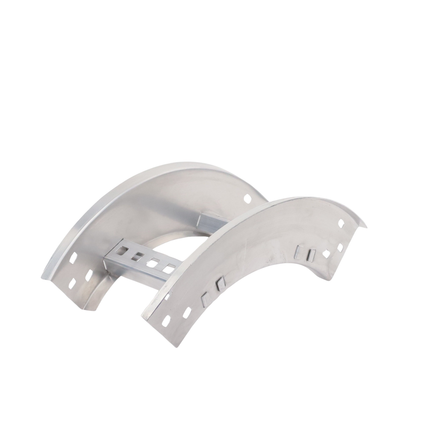 Curva Vertical Exterior de Aluminio de 90° Perfil Z / Peralte 3 1/4" / Ancho 6" / Radio 8" / Incluye Tornillería