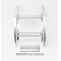 Curva Vertical Exterior de Aluminio de 90° Perfil Z / Peralte 3 1/4" / Ancho 9" / Radio 8" / Incluye Tornillería (CHVE90EZ314R8X9AK)