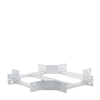 Derivación "X" Horizontal de Aluminio Perfil Z / Peralte 3 1/4" / Ancho 12"/ Radio 8" / Incluye Tornillería (CHXHEZ314R8X12AK)
