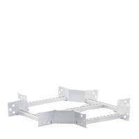 Derivación "X" Horizontal de Aluminio Perfil Z / Peralte 3 1/4" / Ancho 12"/ Radio 8" / Incluye Tornillería (CHXHEZ314R8X12AK)