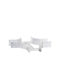 Derivación "X" Horizontal de Aluminio Perfil Z / Peralte 3 1/4" / Ancho 6"/ Radio 8" / Incluye Tornillería (CHXHEZ314R8X6AK)