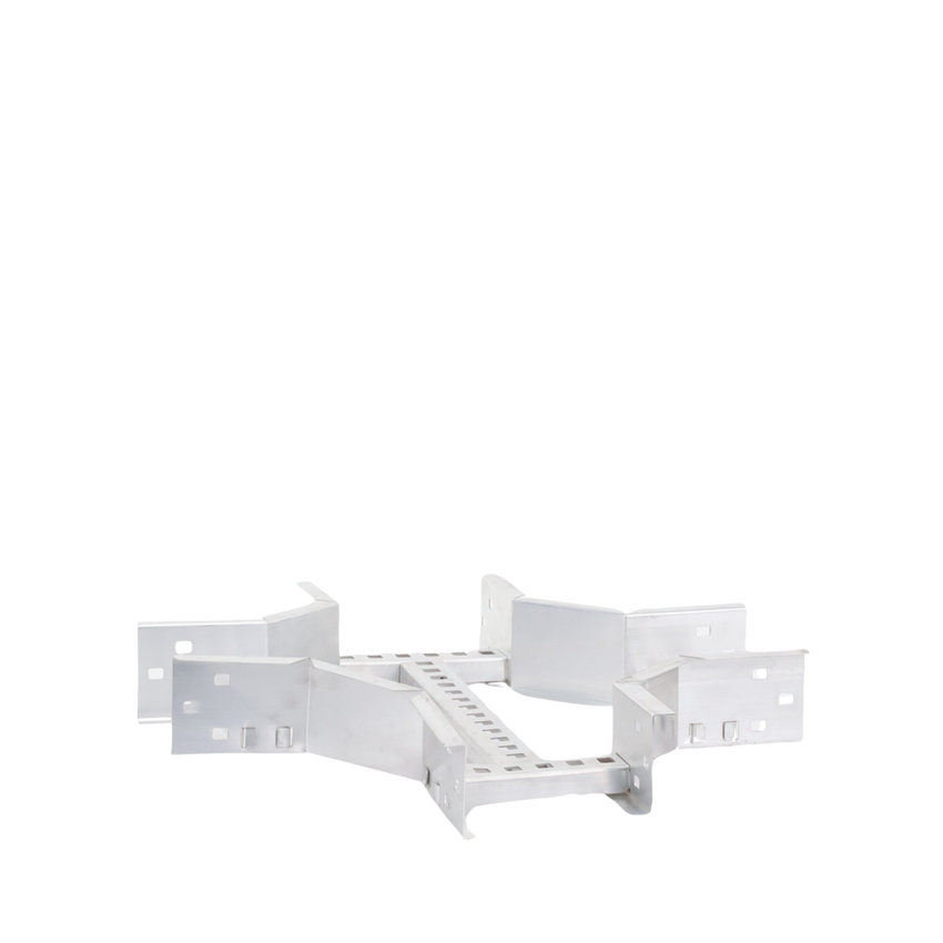 Derivación "X" Horizontal de Aluminio Perfil Z / Peralte 3 1/4" / Ancho 6"/ Radio 8" / Incluye Tornillería (CHXHEZ314R8X6AK)