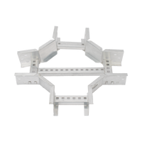 Derivación "X" Horizontal de Aluminio Perfil Z / Peralte 3 1/4" / Ancho 6"/ Radio 8" / Incluye Tornillería (CHXHEZ314R8X6AK)