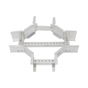 Derivación "X" Horizontal de Aluminio Perfil Z / Peralte 3 1/4" / Ancho 6"/ Radio 8" / Incluye Tornillería (CHXHEZ314R8X6AK)