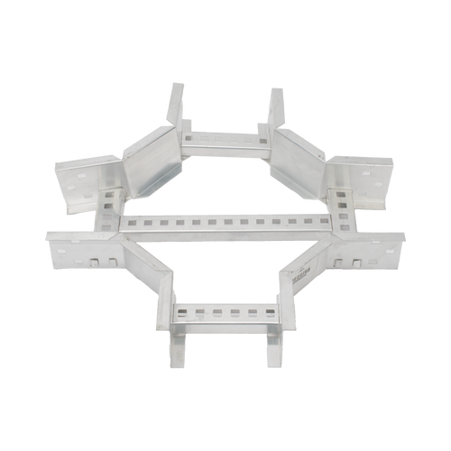 Derivación "X" Horizontal de Aluminio Perfil Z / Peralte 3 1/4" / Ancho 6"/ Radio 8" / Incluye Tornillería (CHXHEZ314R8X6AK)