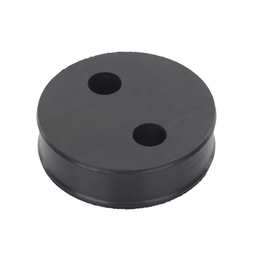 Inserto de Caucho de 4" Con Dos Orificios para Cable de 1/2 in
