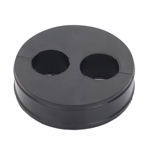 Inserto de Caucho de 4" Con Dos Orificios para Cable de 7/8 in