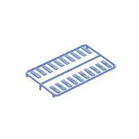 Paquete de 100 Iconos de Datos de Instalación a Presión, Para Jacks Mini-Com de Panduit, De Plástico, Color Azul