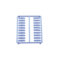 Paquete de 100 Iconos de Datos de Instalación a Presión, Para Jacks Mini-Com de Panduit, De Plástico, Color Azul