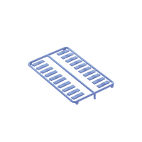 Paquete de 100 Iconos de Datos de Instalación a Presión, Para Jacks Mini-Com de Panduit, De Plástico, Color Azul