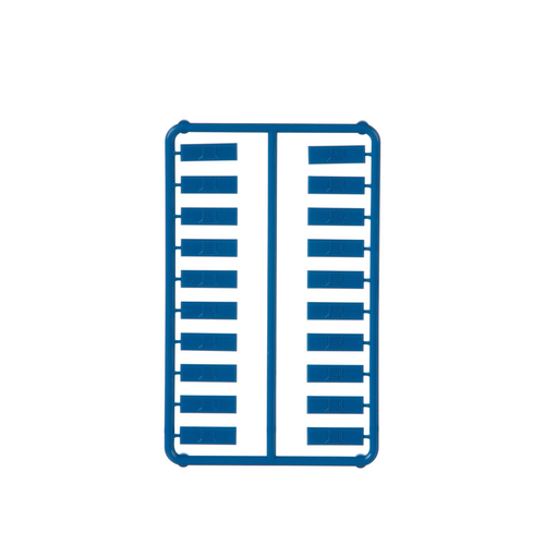 Paquete de 100 Iconos de Datos de Instalación a Presión, Para Jacks Mini-Com de Panduit, De Plástico, Color Azul