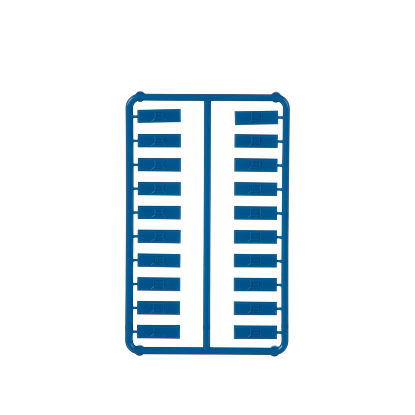 Paquete de 100 Iconos de Datos de Instalación a Presión, Para Jacks Mini-Com de Panduit, De Plástico, Color Azul