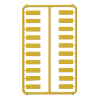 Paquete de 100 Iconos de Datos de Instalación a Presión, Para Jacks Mini-Com de Panduit, De Plástico, Color Amarillo