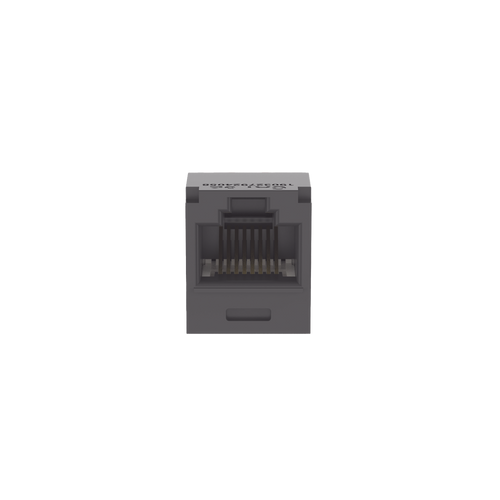 Conector Jack RJ45 Estilo TG, Mini-Com, Categoría 5e, de 8 Posiciones y 8 Cables, Color Negro