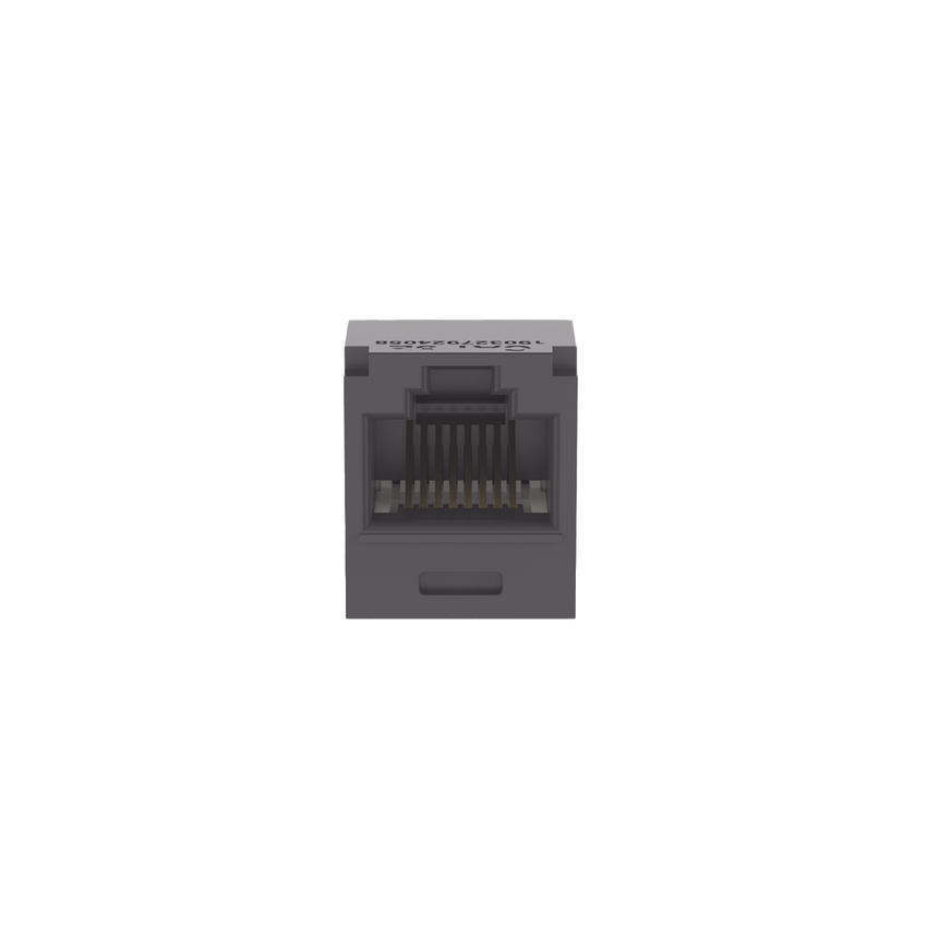 Conector Jack RJ45 Estilo TG, Mini-Com, Categor�a 5e, de 8 Posiciones y 8 Cables, Color Negro