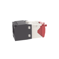 Conector Jack RJ45 Estilo TG, Mini-Com, Categor�a 5e, de 8 Posiciones y 8 Cables, Color Negro