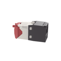 Conector Jack RJ45 Estilo TG, Mini-Com, Categor�a 5e, de 8 Posiciones y 8 Cables, Color Negro