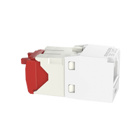 Conector Jack RJ45 Estilo TG, Mini-Com, Categoría 5e, de 8 Posiciones y 8 Cables, Color Blanco