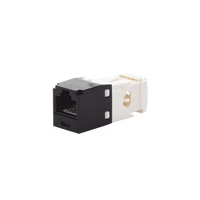Conector Jack RJ45 Estilo TG, Mini-Com, Categoría 6, de 8 Posiciones y 8 Cables, Color Negro
